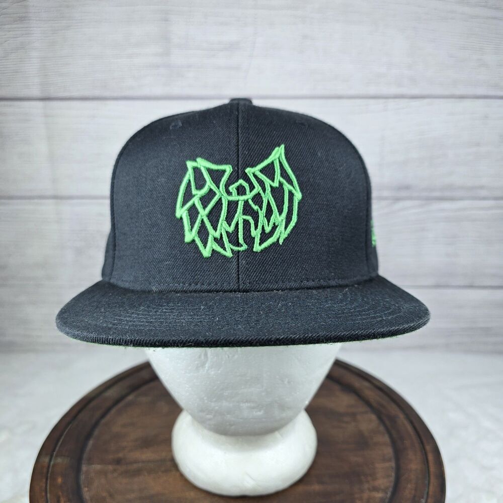 Wu-Tang Clan Vintage Raised 3D  Embroidered Black Snapback Hat Hip-Hop Rap